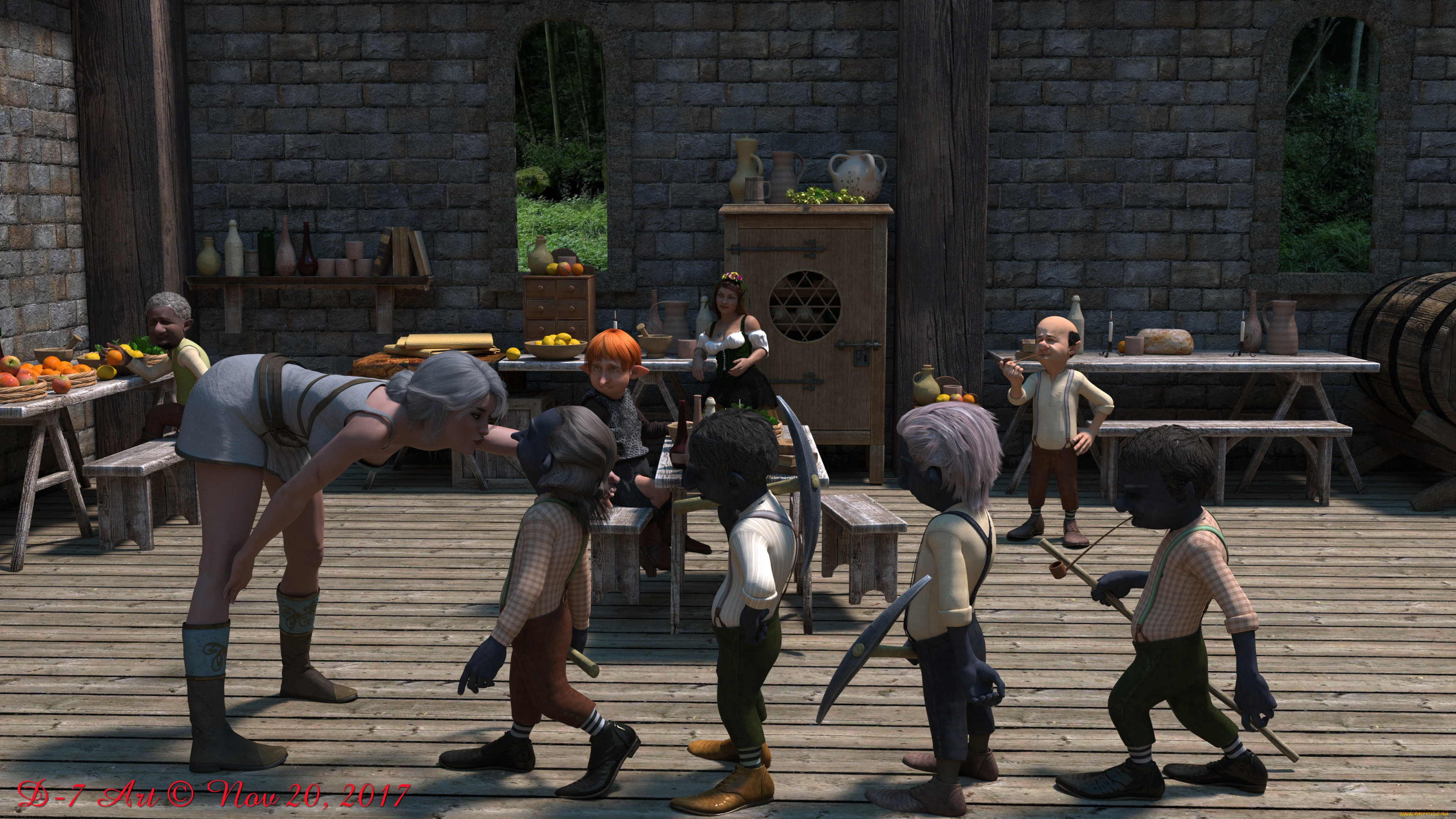 ciri and the dwarfs, 3 ,  , fantasy, , , 